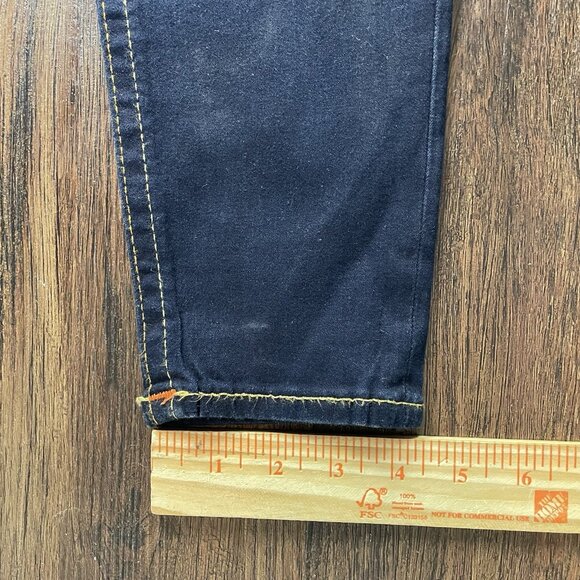 True Religion Women’s Skinny Low Rise Orange Stitch Stretch Jeans 31 - Picture 10 of 11